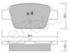 CIFAM 822-323-0 Brake Pad Set, disc brake